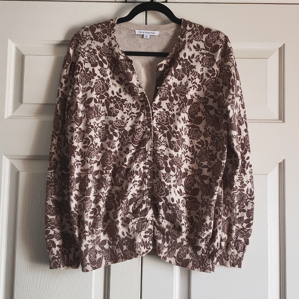 Mercer Street Studio Lightweight Cardigan Sz M